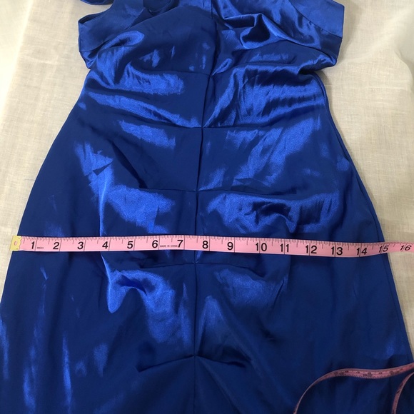 Roberta Shiny Blue Mermaid Skirt Dress Size 3/4 Style# 13121 - Picture 8 of 8